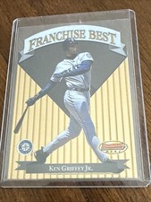 💎Ken Griffey Jr 1999 Bowman's Best #FB2 Franchise Best Insert 1613/3000 GOAT💎 picture