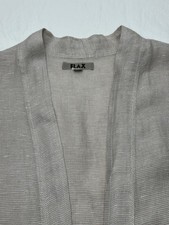FLAX Linen Open Front Cardigan Lagenlook Minimalist  Duster Womens  20/ 1G picture