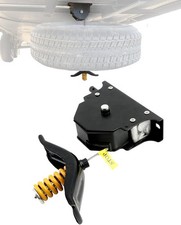 159056 Universal Spare Tire Tyre Winch Hoist Carrier w/ Offset Cable Assembly picture
