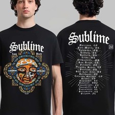 Sublime 2026 World Tour And Festival Merch With City List Two Sided T-Shirt picture