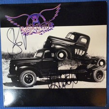 Steven Tyler and Brad Whitford of Aerosmith  Signed Autograph  PUMP vinyl picture