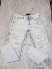Roberto Cavalli Vintage Bleach Wash Distressed Jeans Ripped Straight Y2K IT 44 picture