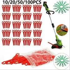 10/100X Grass Trimmer Plastic Blades for Crop Weed Garden Lawn OZITO BOSH KULLER picture