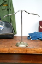 Antique Clothing Rack T Bar Vintage Cast Iron Base countertop shirt display VTG picture