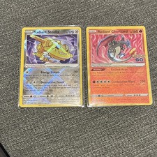 Pokemon TCG Radiant Steelix 124/196 + Radiant Charizard 011/078 Holo EN 2022 picture