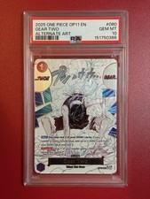 One Piece Gear Two (Alternate Art) OP11-080 PSA 10 picture