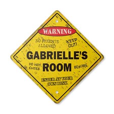 Gabrielle's Room Vintage Crossing Sign Xing Plastic Rustic kids bedroom children picture