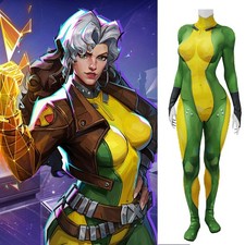 X-Men Rogue Jumpsuit Cosplay Anna Marie Rivals Suit Costume Halloween Adult Kids picture