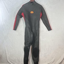 Vintage Primo Sunshine Line Wetsuit Adult M Black Red Full Suit Surf 70s 60s picture