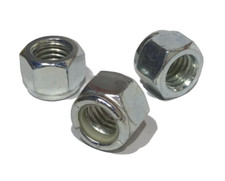7/16-14 Nylon Lock Nuts Zinc Plated QTY 100 picture