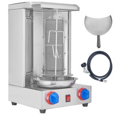 Uimoso Stainless Steel Gas Shawarma Grill Machine Vertical Gyro Rotisserie Doner picture