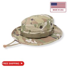 US Military Surplus GI Water Repellant Boonie Hat, Made in USA (OCP Scorpion, 7 picture