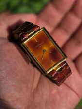 S.T.Dupont Lacquer de China Vintage Rare Swiss Quartz Goldplated Handmade straps picture