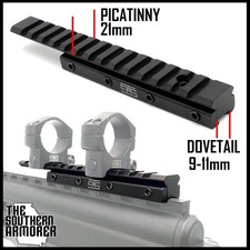 Henry .22 Lever Rifle Dovetail to Picatinny Weaver Rail Adapter Scope Mount picture