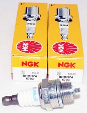2 Pack Genuine NGK 6703 BPMR7A Spark Plugs for Various Lawn and Garden Equipment picture