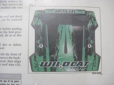 NOS Arctic Cat 2014 Wildcat Trail XT Green Wrap for Aluminum Roof - 2436-033 OEM picture