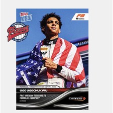 Ugo Ugochukwu 1st American F3 Champion 2026 Formula 1 Topps NOW Card 61 Presale picture