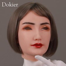 Dokier 8th No oil Realistic Silicone Female Mask Full Face Mask For Crossdresser picture