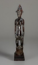 Authentic Ancient African Art Senoufo Statue On Base - Pre Owned picture