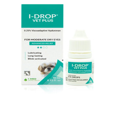 I-Drop Vet Plus Dog Eye Drops For Pets Lubricate Acute/Seasonal Dry Eyes picture