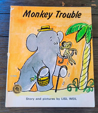 Vintage 1971 Scholastic Monkey Trouble by Lisl Weil picture