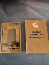 Vintage DuBois Chemicals Playing Cards Cincinnati OH Gold Box picture