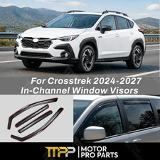 Fit 2024-2027 Subaru Crosstrek In-Channel Rain Guard Window Visors Sun Deflecto picture