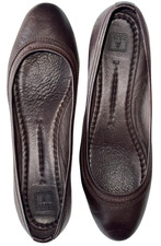 FRYE WOMEN 8.5M DBN 3471050 LEATHER COMFORT BALLET FLATS PREOWN PRIORITY picture