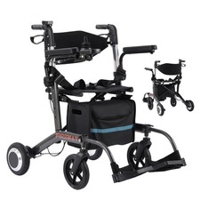 3 in 1 Electric Wheelchair Rollator Walker Foldable Lightweight Carbon Fiber picture