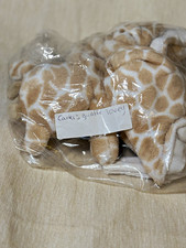 Carter's Giraffe Lovey Security Blanket Beige/White Washable Retired picture