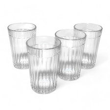 4-pc Classic Russian Faceted Drinking Glass USSR Clear Soda Water Graneny Stakan picture