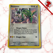 Pokemon Card Rayquaza Holo 9/106 EX Emerald English Excellent 2005 picture