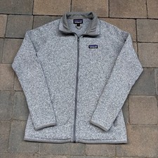 Patagonia Women’s Medium Gray Better Sweater Full Zip Fleece Lined Zip Pockets picture