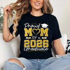 Proud Mom of A 2026 Graduate Senior 2026 Grad Family T-Shirt picture
