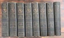 Antique 1918 Word Book Encyclopedia Set Complete 8 Vol. Hanson Roach Fowler Co picture