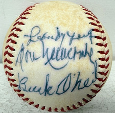 Negro Leagues Multi Signed Baseball Buck O'Neil Don Newcombe Joe Black picture