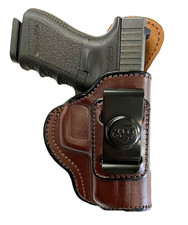 IWB Brown Full Grain Leather Holster by Maxx Carry - Total Comfort Choose Model picture
