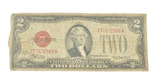 Antique 1928D Two Dollar Bill Note C77872968A picture