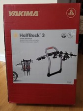 YAKIMA Halfback 3 Trunk Bike Rack  8002635 Silver/Black  New picture