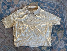 Gorgeous 1930s Silk Satin Blouse M/L  - See Photos of Minor Damage picture