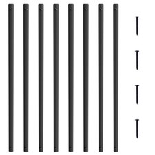 Uimoso Deck Balusters 51 Pack 32.28'' x 1'' Aluminum Spindles w/ Screws picture