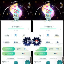 Pokémon Go - Shiny Froakie Mega Evolvution Background ✨ Trade or P T C picture