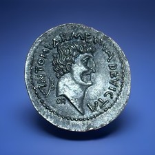 Mark Antony Cleopatra Denarius 32 BC Roman Republic Ancient Coin Replicä picture
