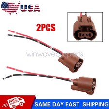 Wire Pigtail Female U 9006 HB4 Two Harness Head Light Low Beam Connector Plug picture