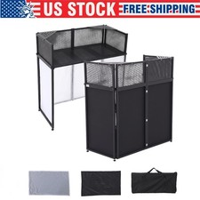 Garvee Portable DJ Stand Heavy Duty Foldable DJ Booth with Iron Frame picture