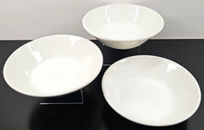 3 Midwinter Stonehenge White Coupe Cereal Bowls Set Vintage Table Dish Retro Lot picture
