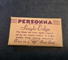 Antique Vintage Personna Precision Razor Blade USA Original Sleeve Unopened picture