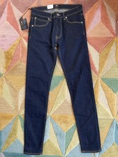 Edwin ED-85 Slim Tapered Drop Crotch Selvedge Denim Jeans W30 L34 Indigo BNWT picture
