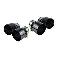 4PCS Glossy Black Exhaust Tips Fit for BMW M3 M4 F80 F82 picture