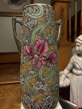 Magnificent Large Victorian Moriagari Nippon Vase Ca 1890 Old Japan Japanese 18